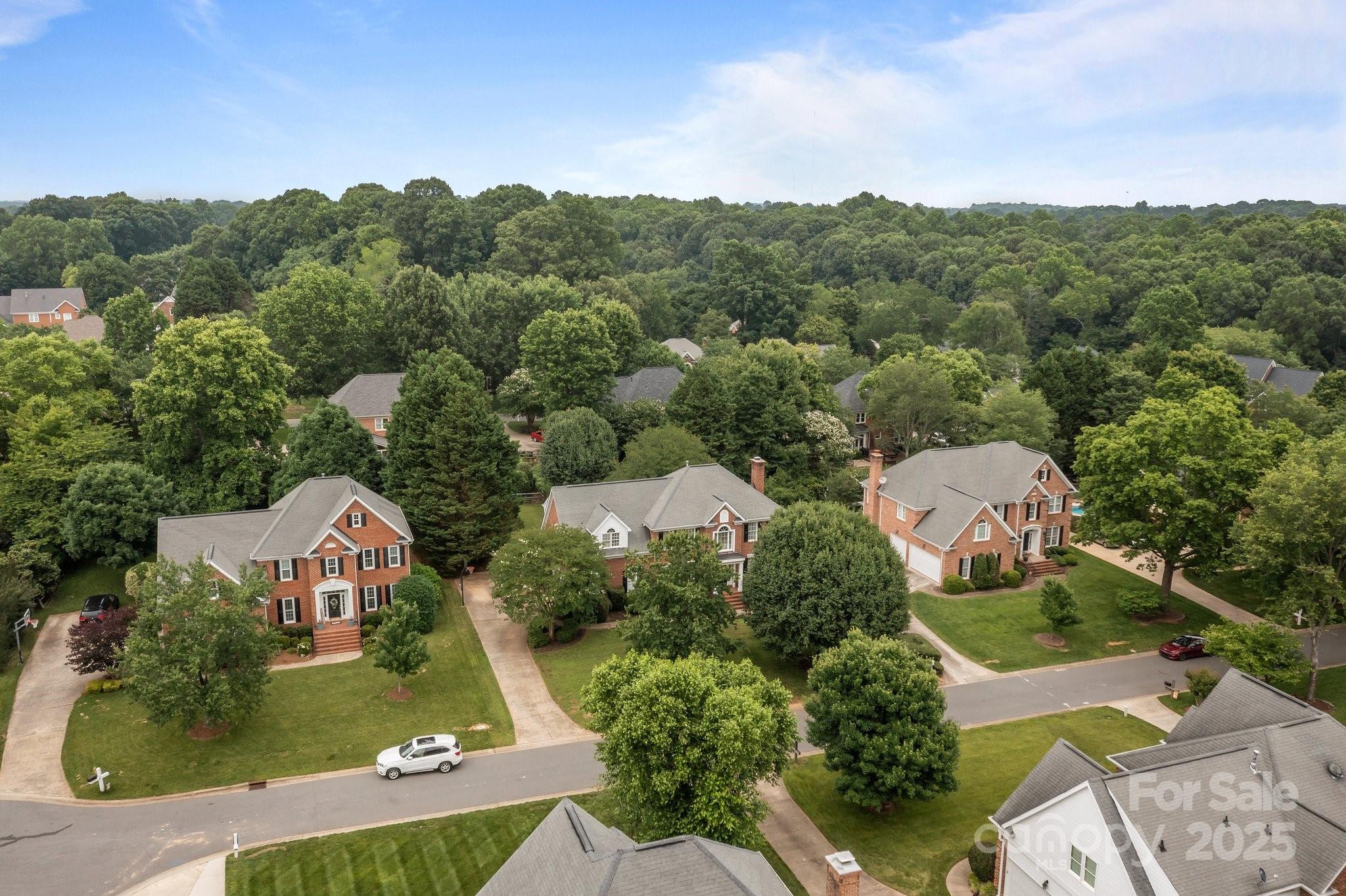9717 Waterton Court Huntersville, NC 28078 - Photo 41 of 47 an aerial view of a house with a garden