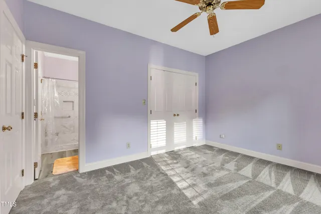 a view of empty room with a window