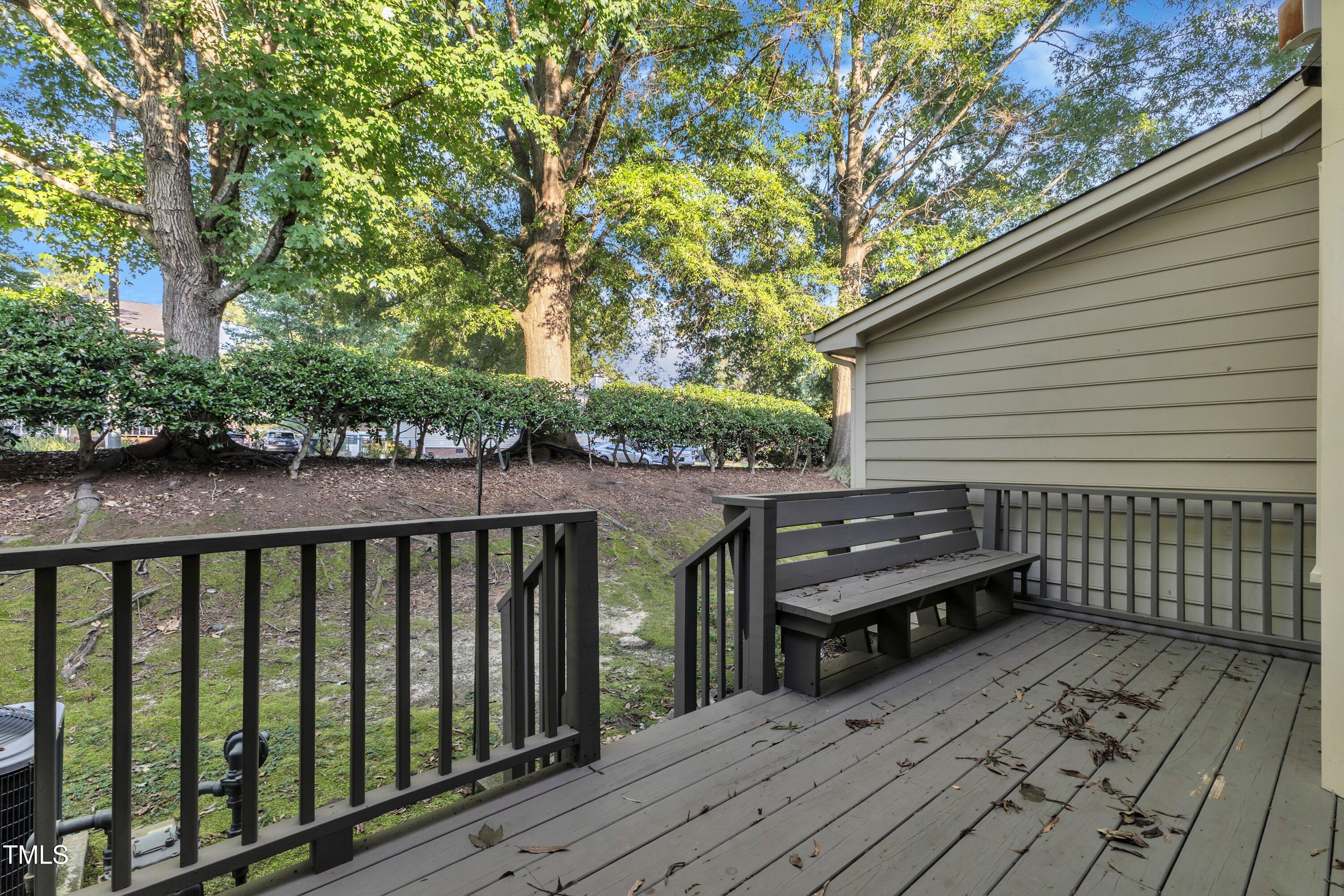 1210 Shadow Bark Court Raleigh, NC 27603 - Photo 29 of 32 a view of a wooden deck with a backyard