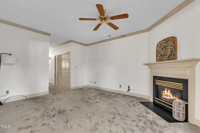 a view of livingroom with fireplace