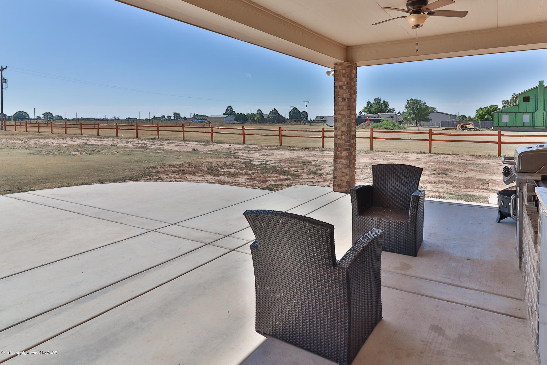 7885 Blue Grass Road Canyon, TX 79015 - Photo 21 of 25 Outdor Kitchen- Patio View 2