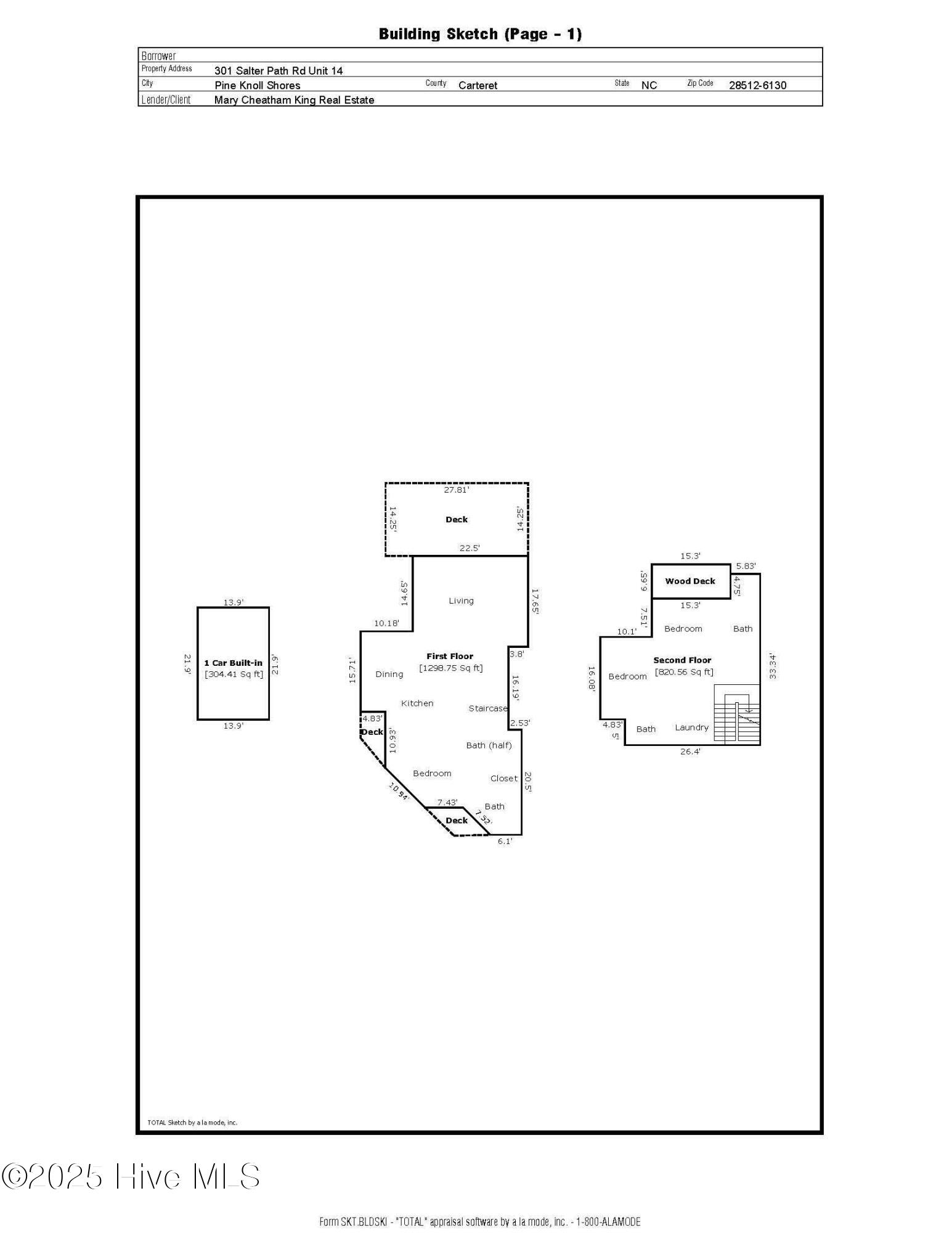 301 Salter Path Road, Unit 14 GENESIS Pine Knoll Shores, NC 28512 - Photo 61 of 62 Floor Plan