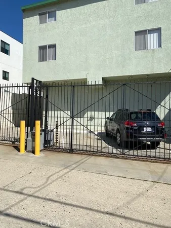 a car parked in front of a house