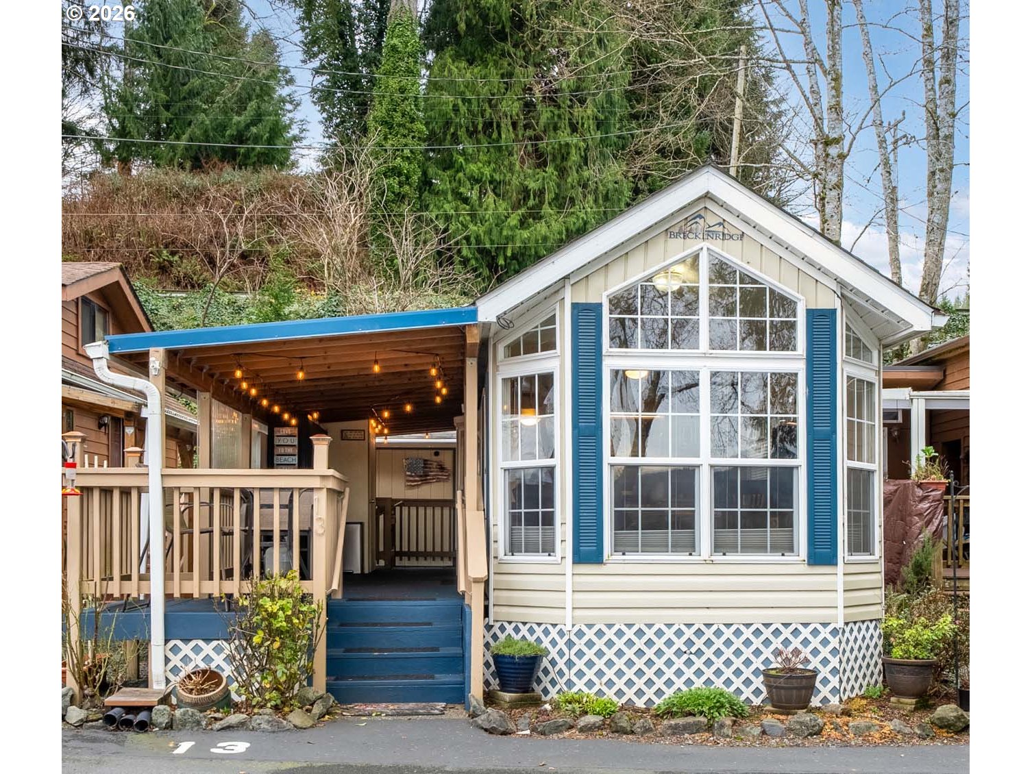 front view of a house with a porch