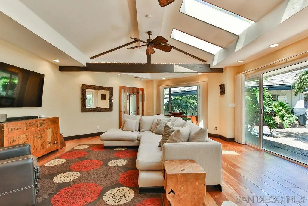 17695 Valle Verde Road Poway, CA 92064 - Photo 48 of 63 a living room with furniture and a flat screen tv