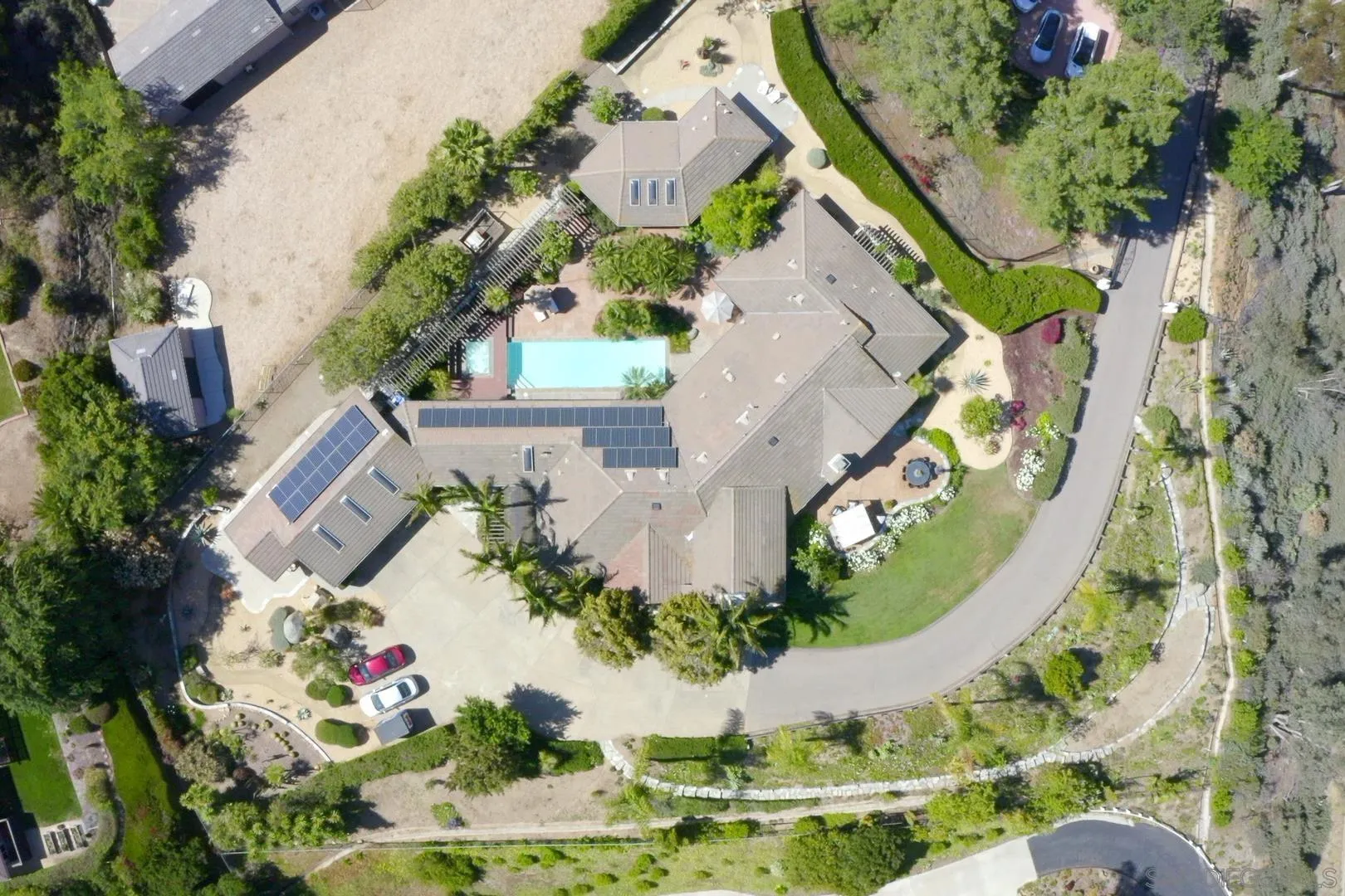 17695 Valle Verde Road Poway, CA 92064 - Photo 62 of 63 an aerial view of a house