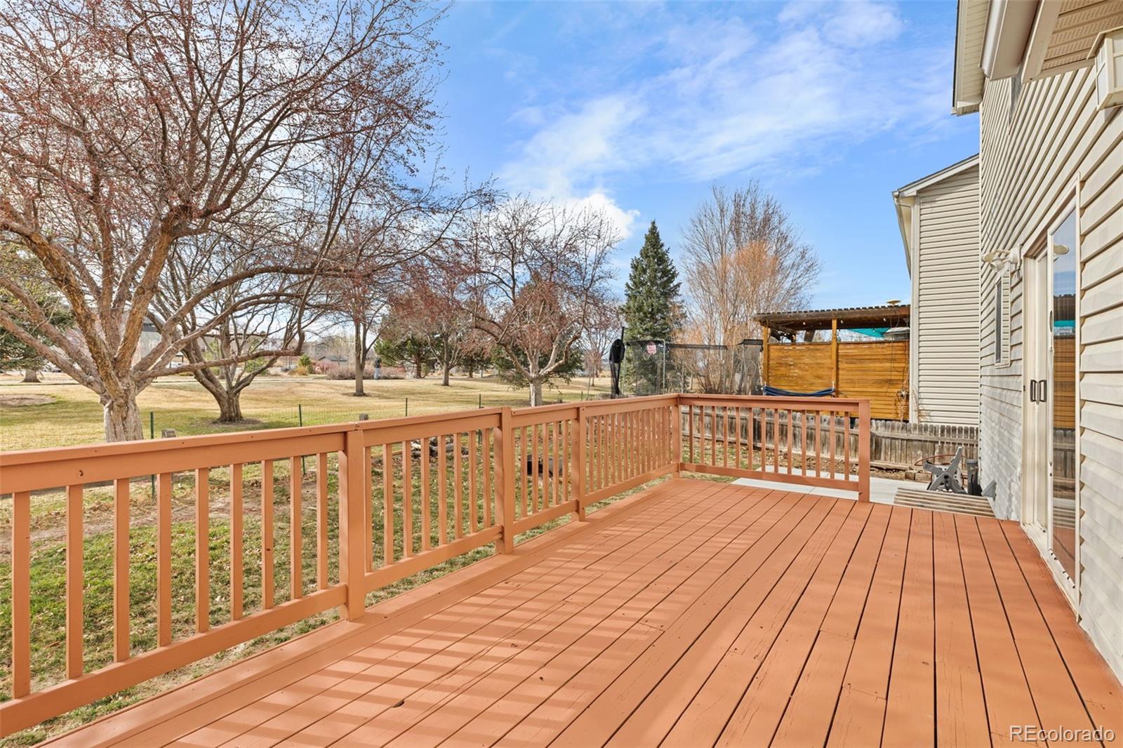 1189 Fall River Circle Longmont, CO 80504 - Photo 39 of 46 a view of balcony with wooden floor and fence