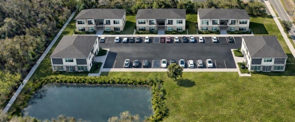 100 South Old Wire Road Wildwood, FL 34785 - Photo 1 of 16 an aerial view of residential houses with outdoor space and swimming pool