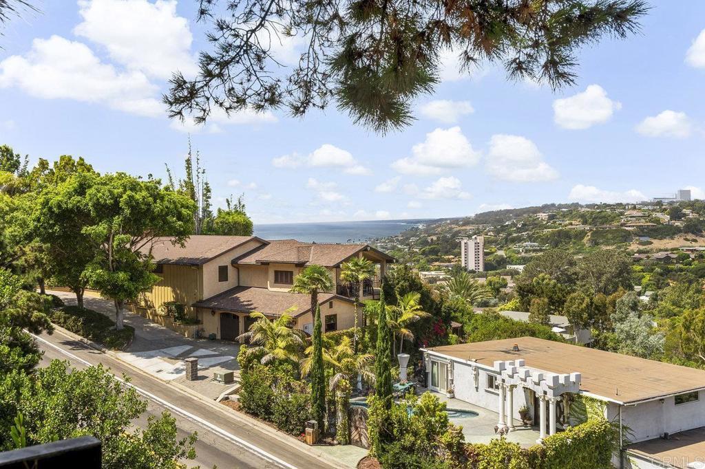 7675 Via Capri La Jolla, CA 92037 - Photo 56 of 75 an aerial view of residential houses with outdoor space