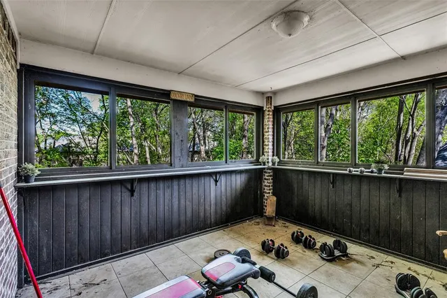 a room with furniture and window