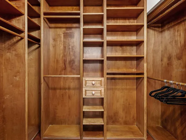 a walk in closet