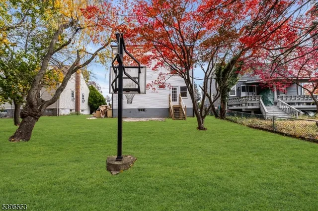 a view of a backyard with a garden