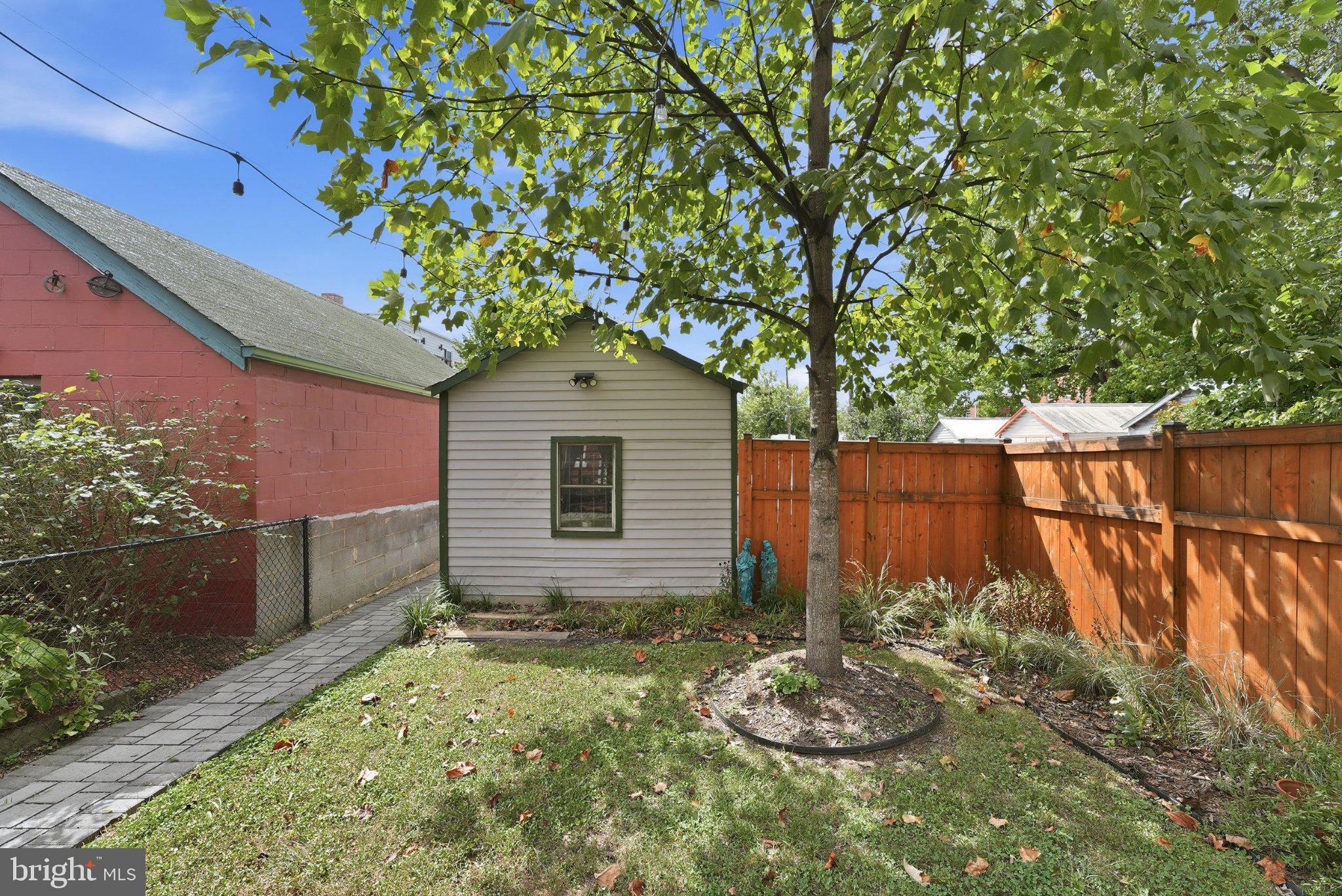 11 Hamilton Street Northeast Washington, DC 20011 - Photo 16 of 17 Back yard and detached shed