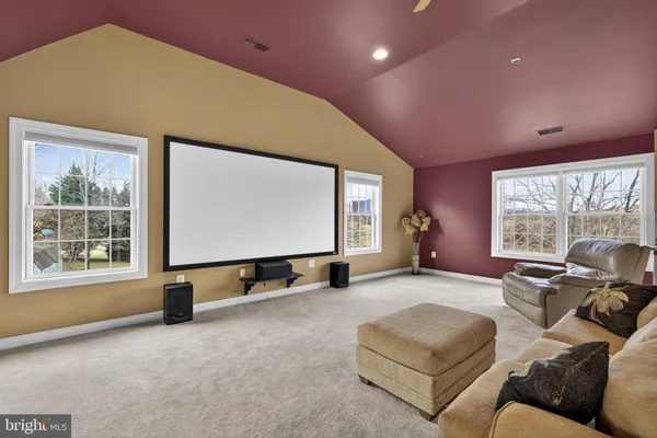 a view of a swimming pool with an ocean view