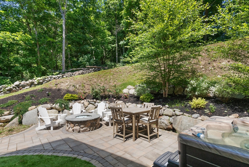 284 Maple Street, Unit 284 Middleton, MA 01949 - Photo 26 of 30 a view of a patio with table and chairs and potted plants