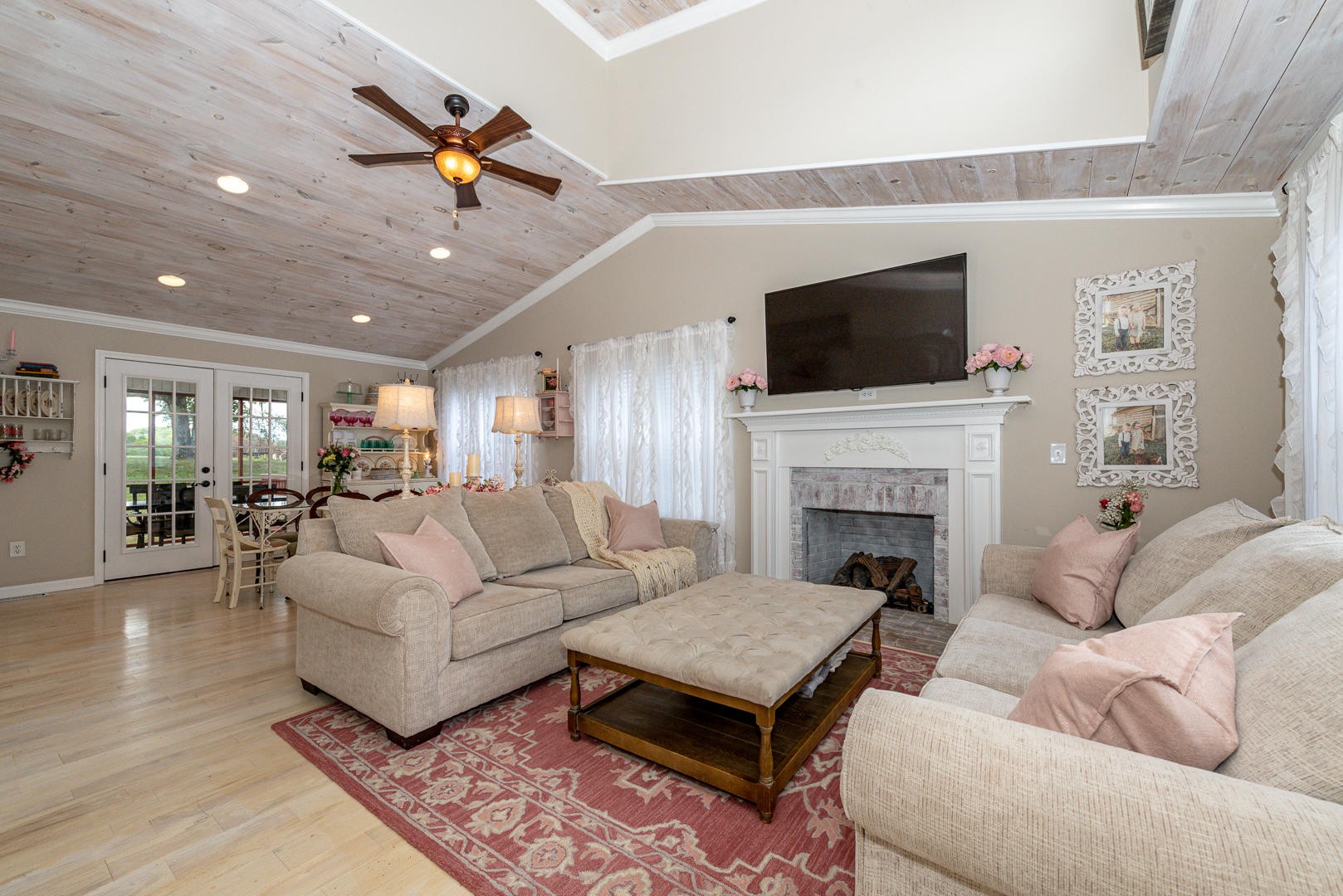 5017 Morganton Road Greenback, TN 37742 - Photo 9 of 40 a living room with furniture fireplace and a flat screen tv