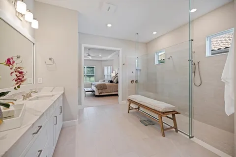 a view of a city with an ocean