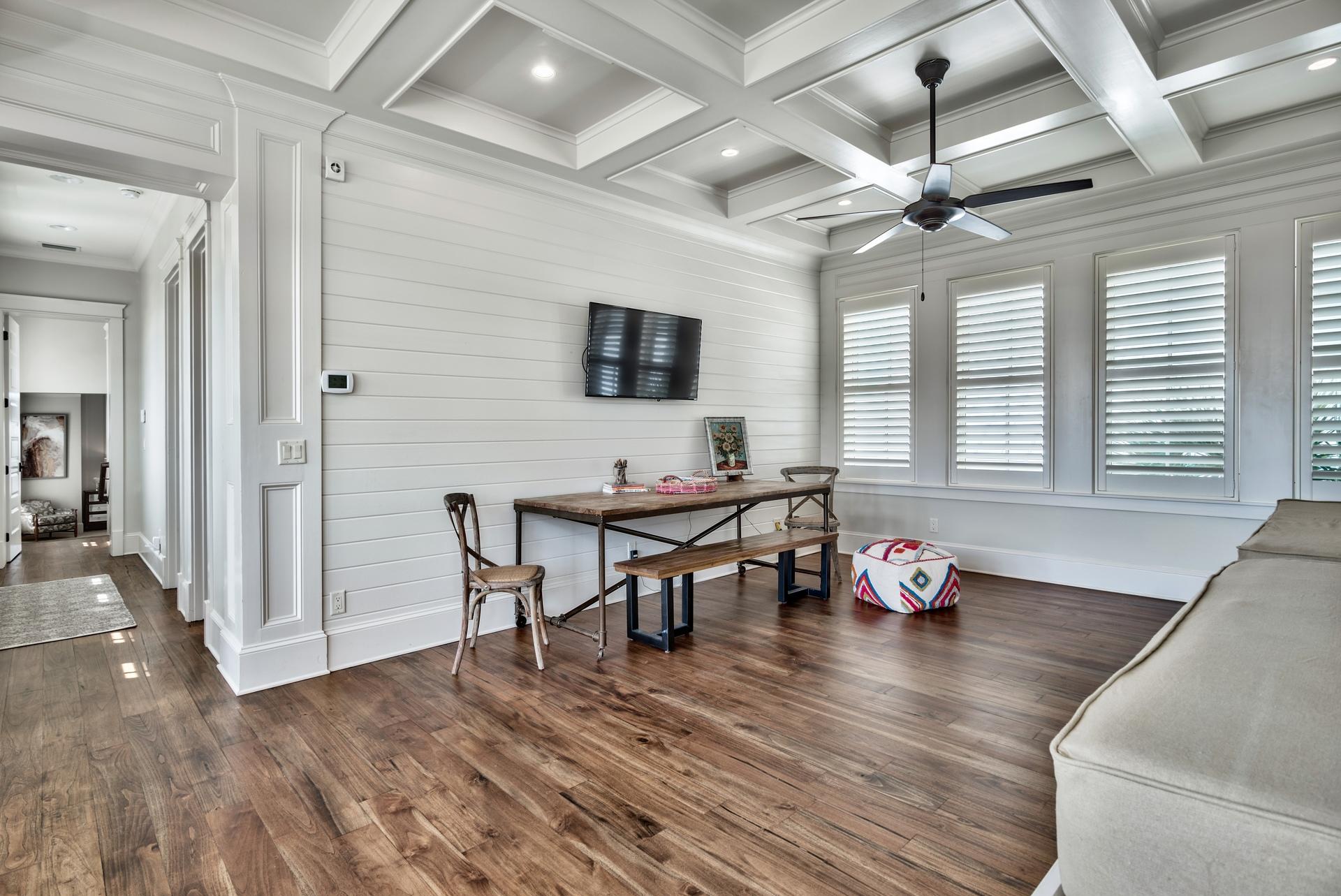 70 Pleasant Street Inlet Beach, FL 32461 - Photo 24 of 38 a workspace with wooden floor and a window