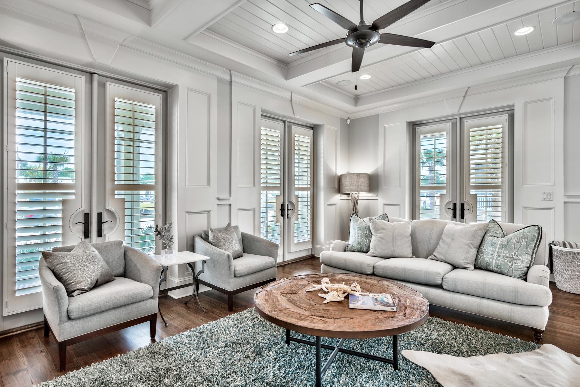 70 Pleasant Street Inlet Beach, FL 32461 - Photo 4 of 38 a living room with furniture potted plant and a large window