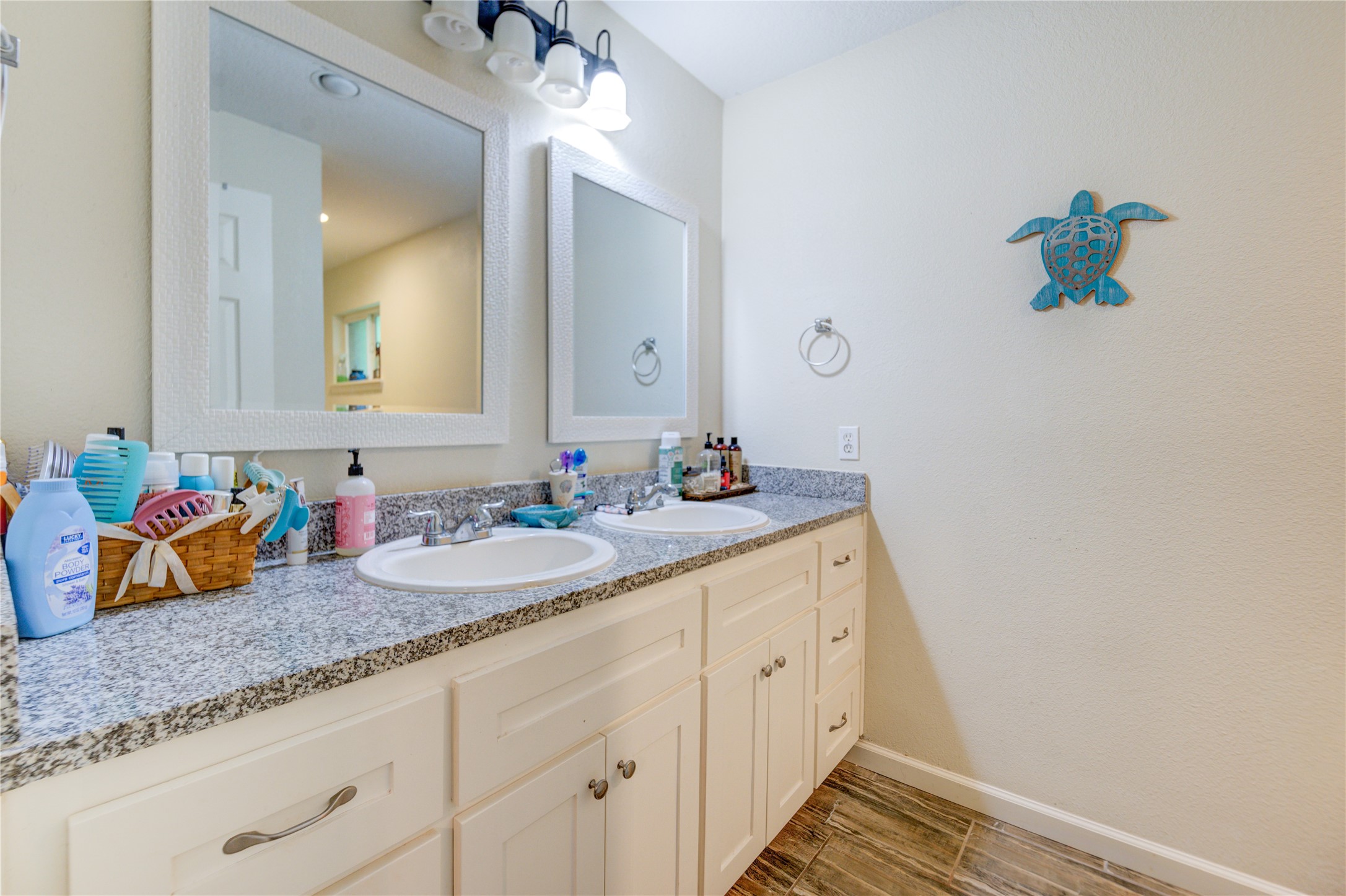 3530 Kentwood Drive Spring, TX 77380 - Photo 8 of 37 a bathroom with sink and mirror