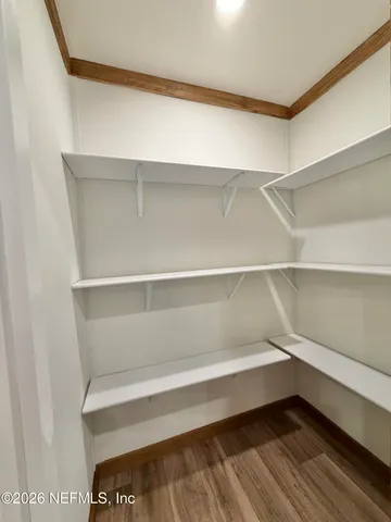 a close view of closet