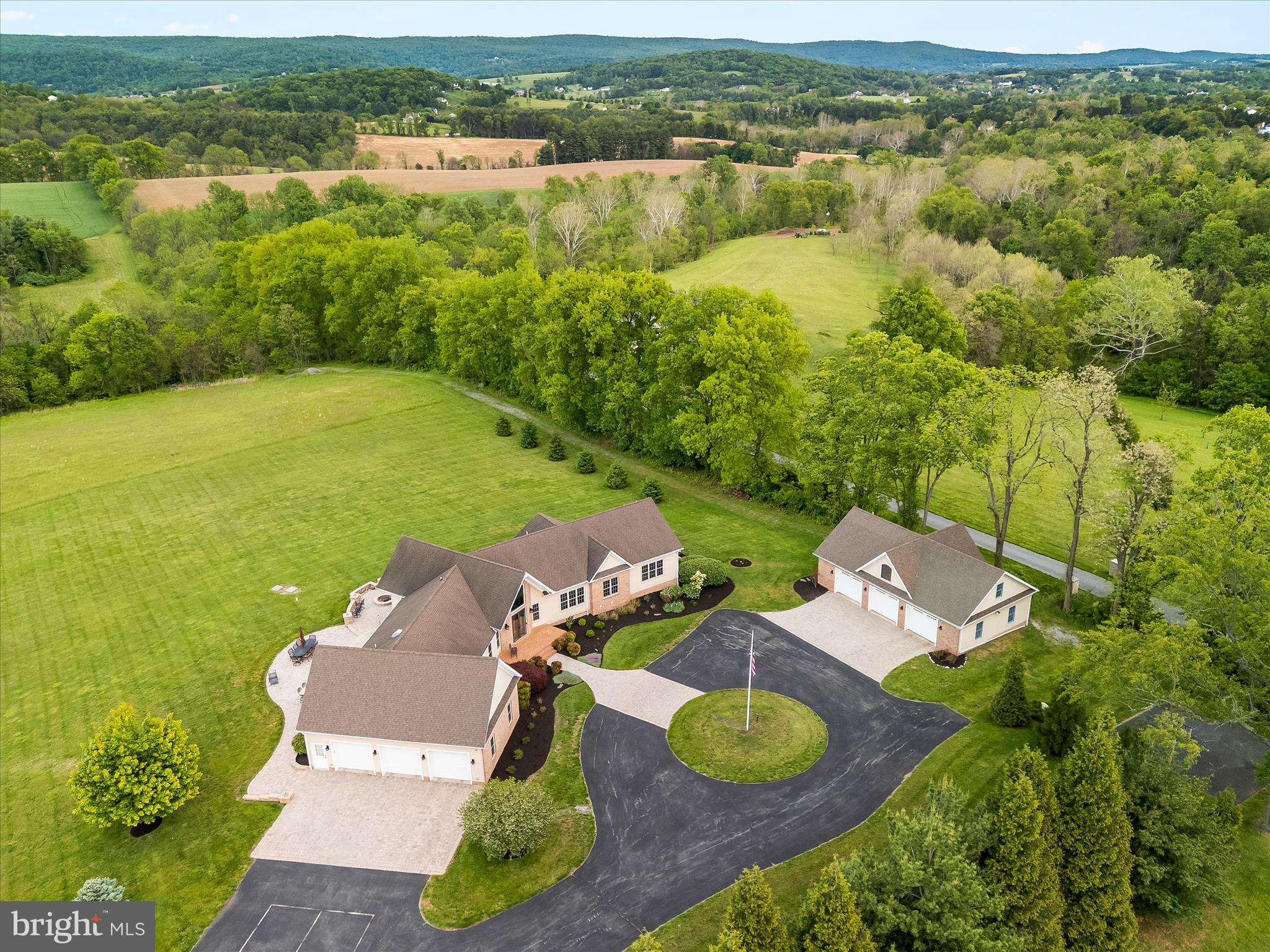 10691 Easterday Road Myersville, MD 21773 - Photo 1 of 79 an aerial view of a house with garden space and lake view