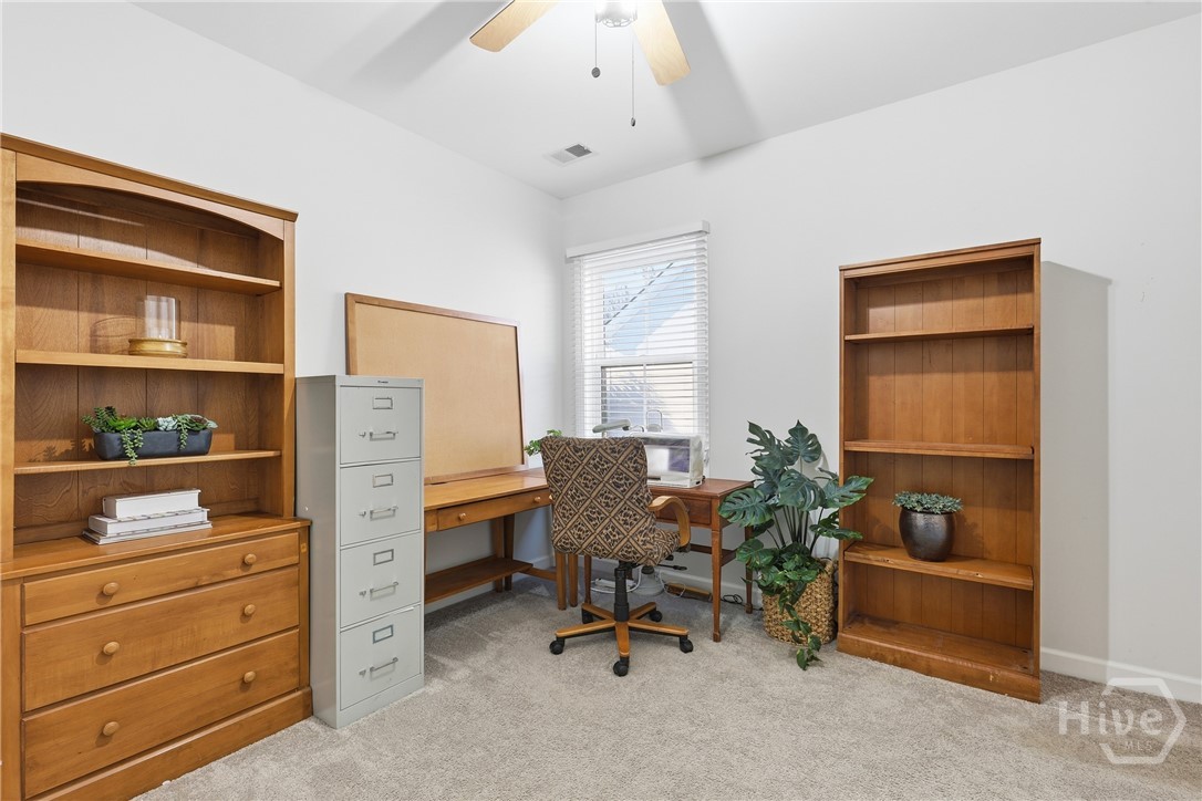 119 Bramswell Road Pooler, GA 31322 - Photo 21 of 35 #2 bedroom on main with full bath, which has been used as the owner's sewing room.