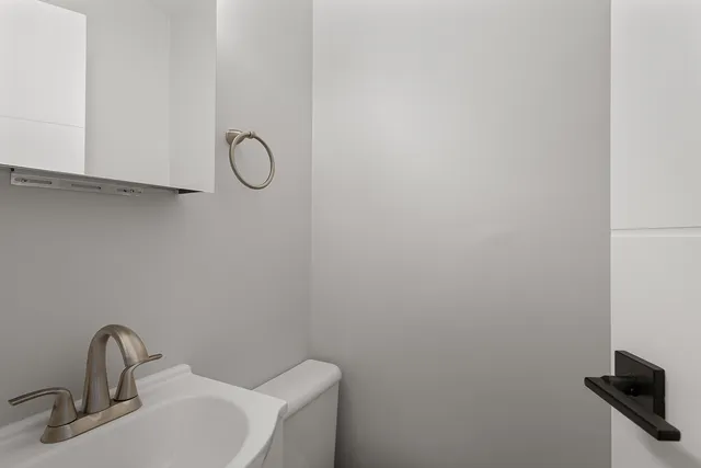 a bathroom with a sink