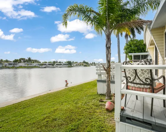 a view of a lake with outdoor space