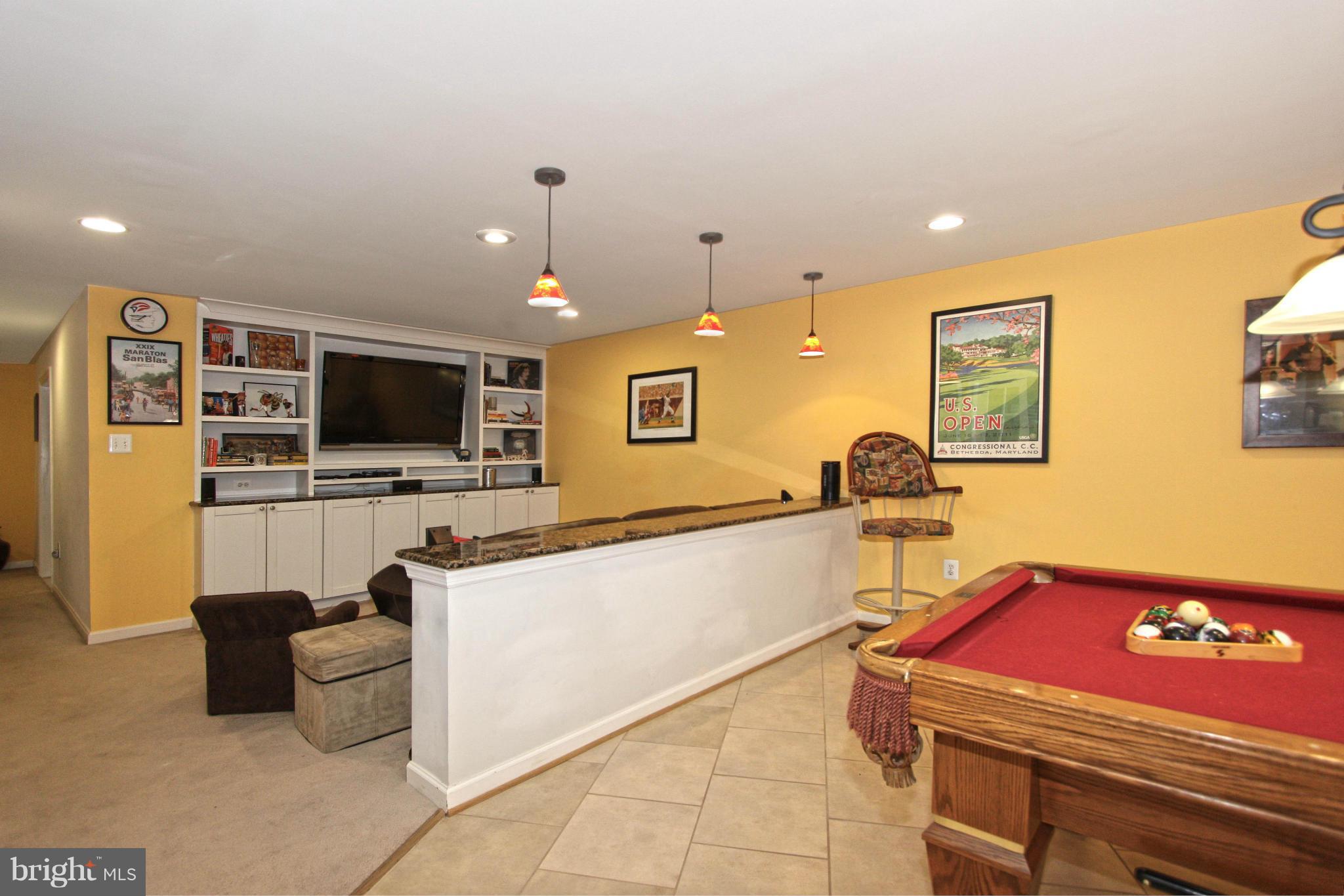 1320 Pavilion Club Way Reston, VA 20194 - Photo 22 of 30 Lower level Media and Billiard/Play Room