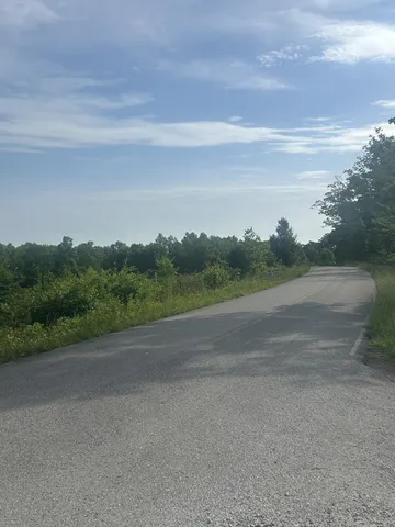 a view of a lake from a yard
