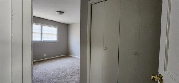 a close view of closet