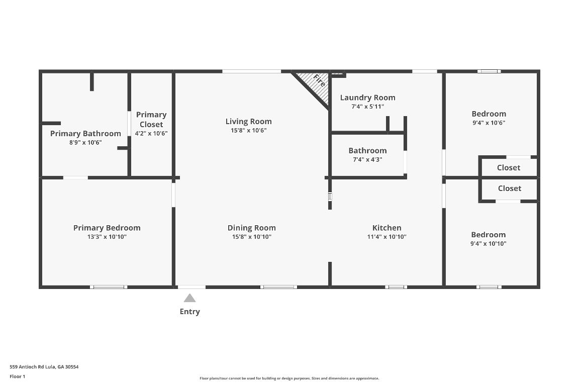559 Antioch Church Road Lula, GA 30554 - Photo 41 of 41 Floor Plan