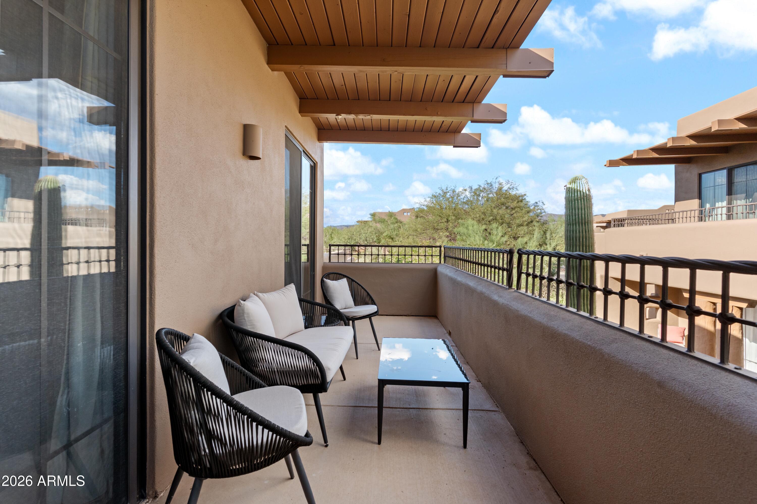 36601 North Mule Train Road, Unit C21 Carefree, AZ 85377 - Photo 23 of 28 Deck off Guest Suite