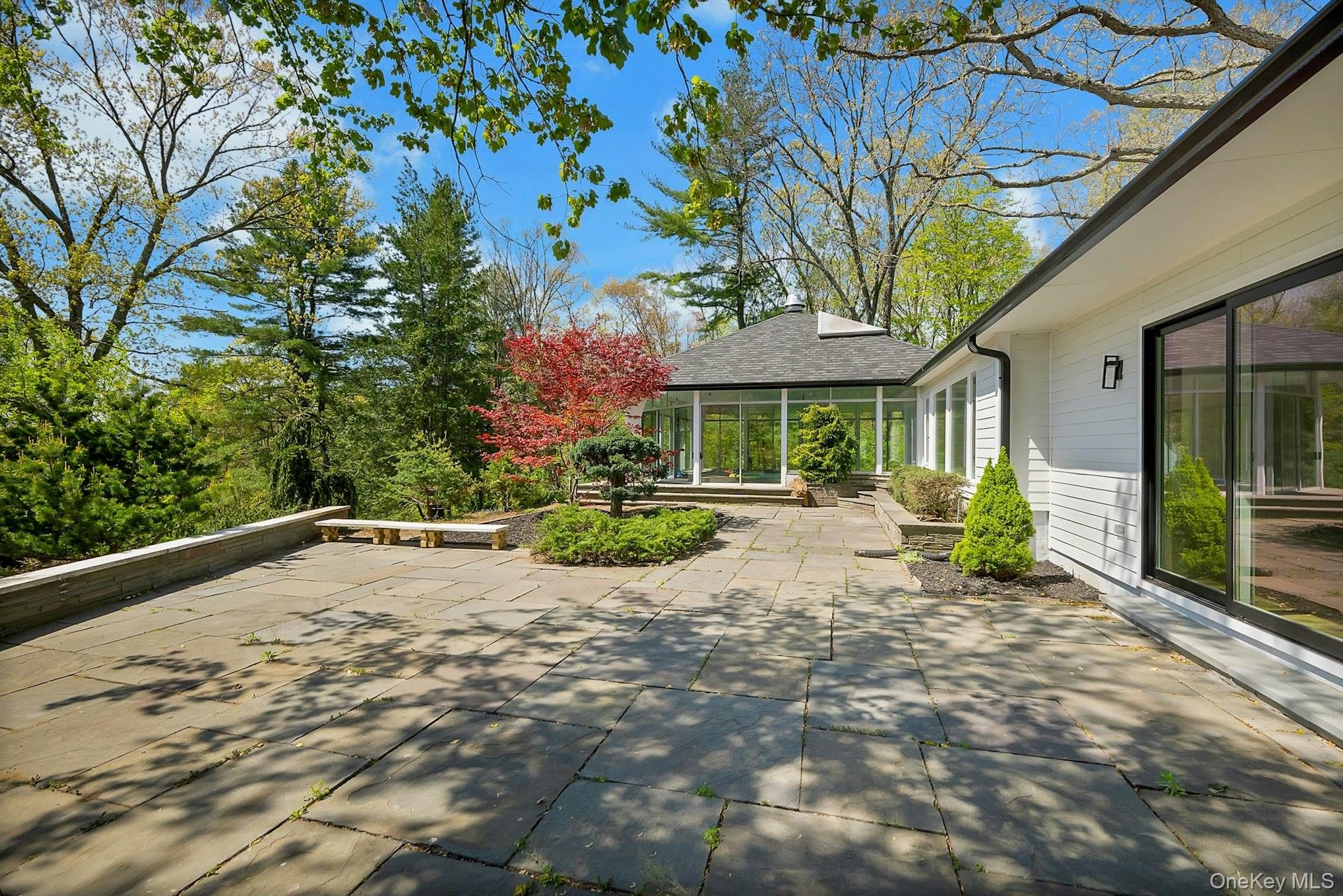 380 Cross River Road Katonah, NY 10536 - Photo 28 of 39 Patio with view toward indoor pool