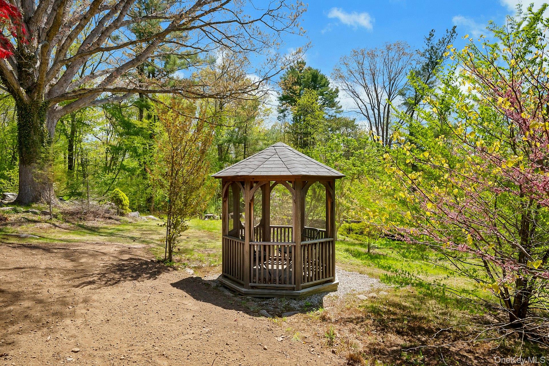 380 Cross River Road Katonah, NY 10536 - Photo 35 of 39 Screened-in gazebo for quiet bug-free moments