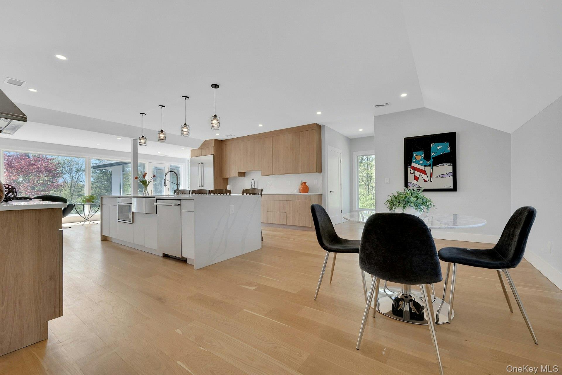 380 Cross River Road Katonah, NY 10536 - Photo 10 of 39 Open-concept kitchen with large center island and quartz countertops