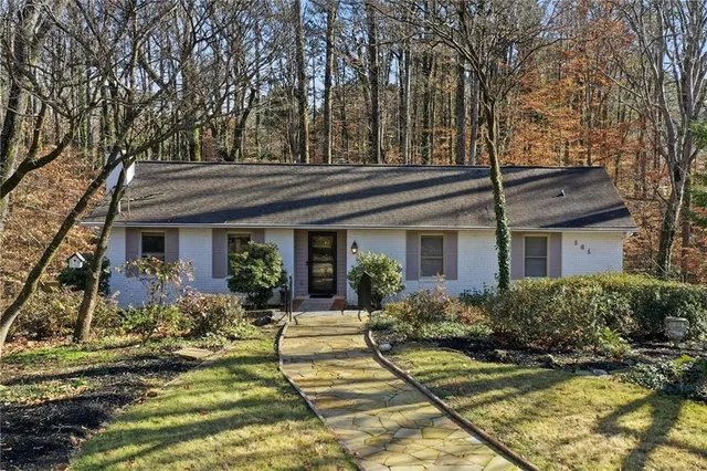 front view of house with a yard