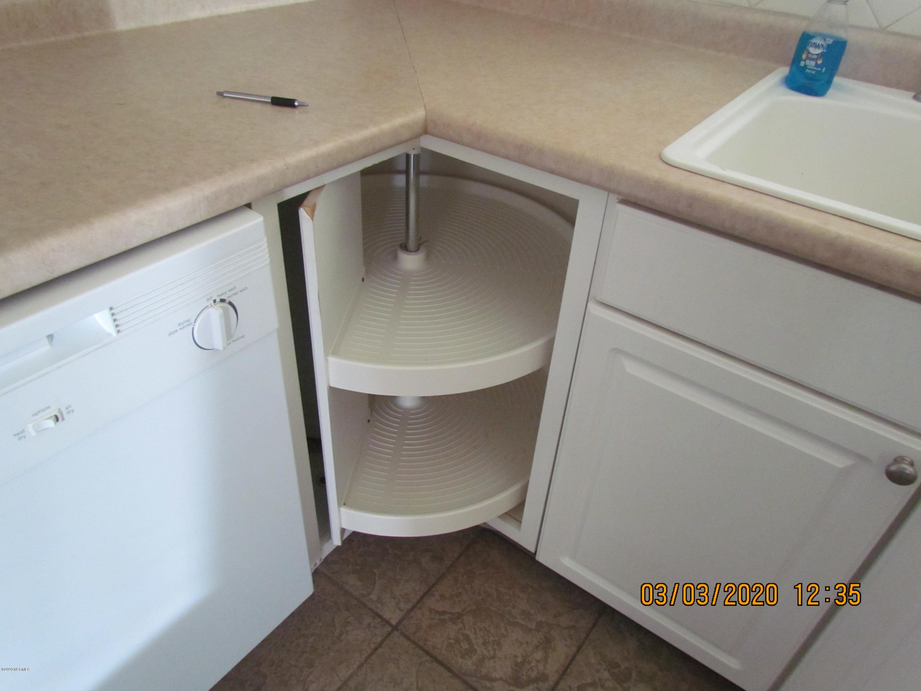100 Campen Road Beaufort, NC 28516 - Photo 17 of 17 Lazy Susan in two corners in kitchen cabinetry