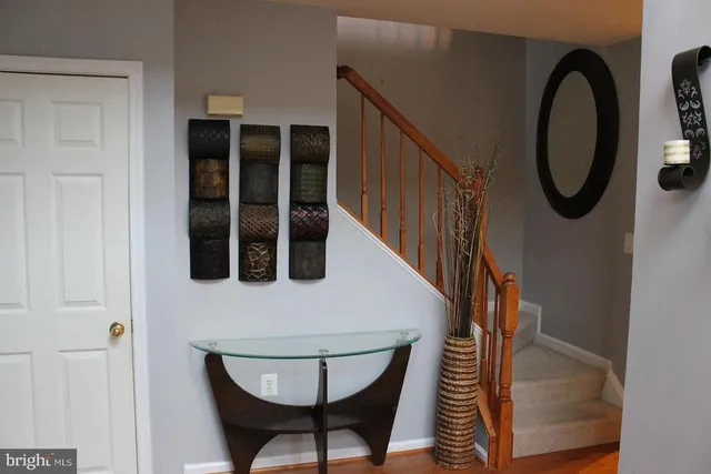 a view of an entryway of a house