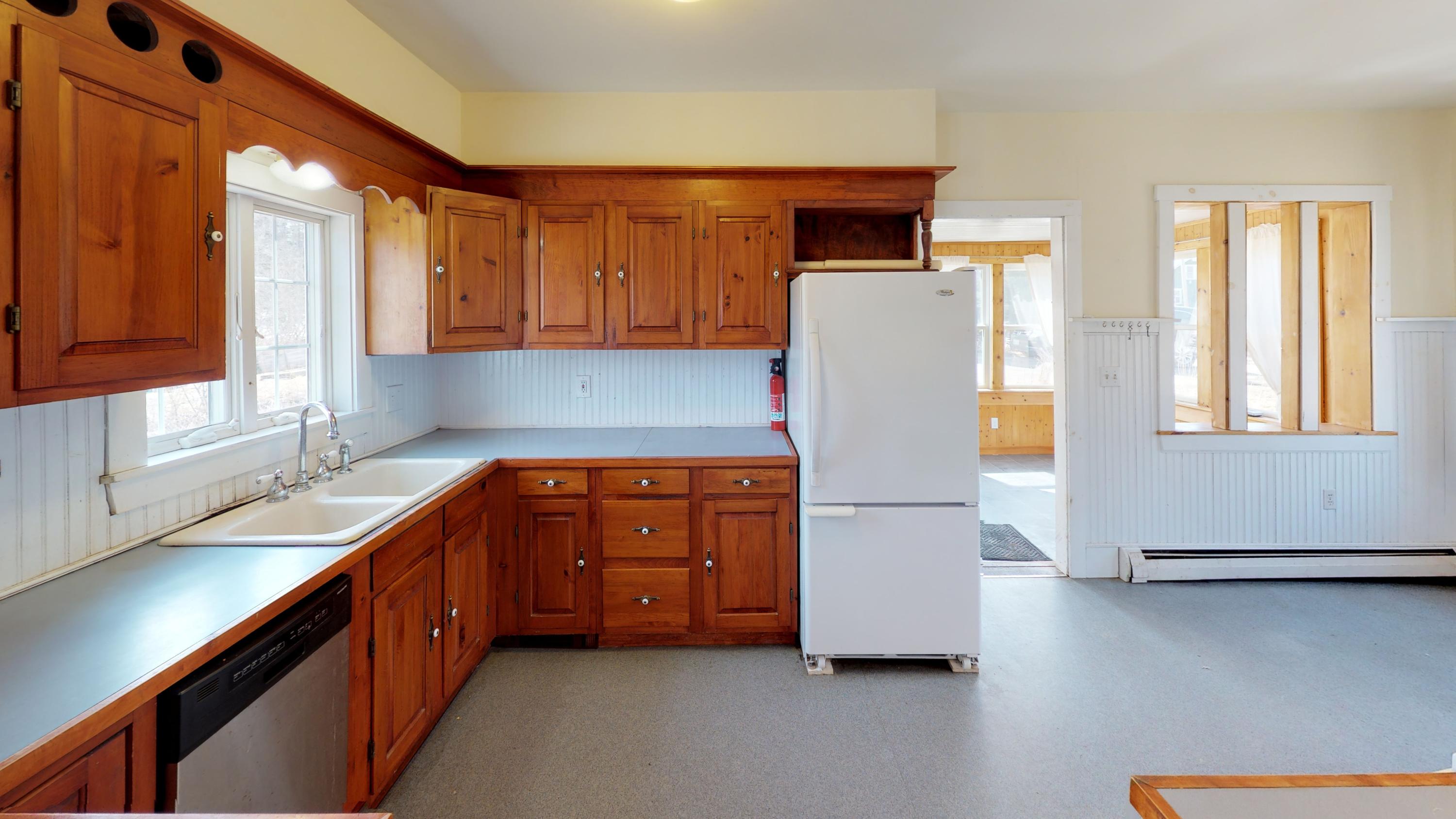 555 River Road Tenants Harbor, ME 04860 - Photo 4 of 23 Kitchen with views into mudroom