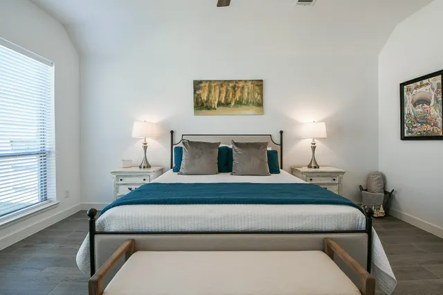 an empty room with a empty space and a window