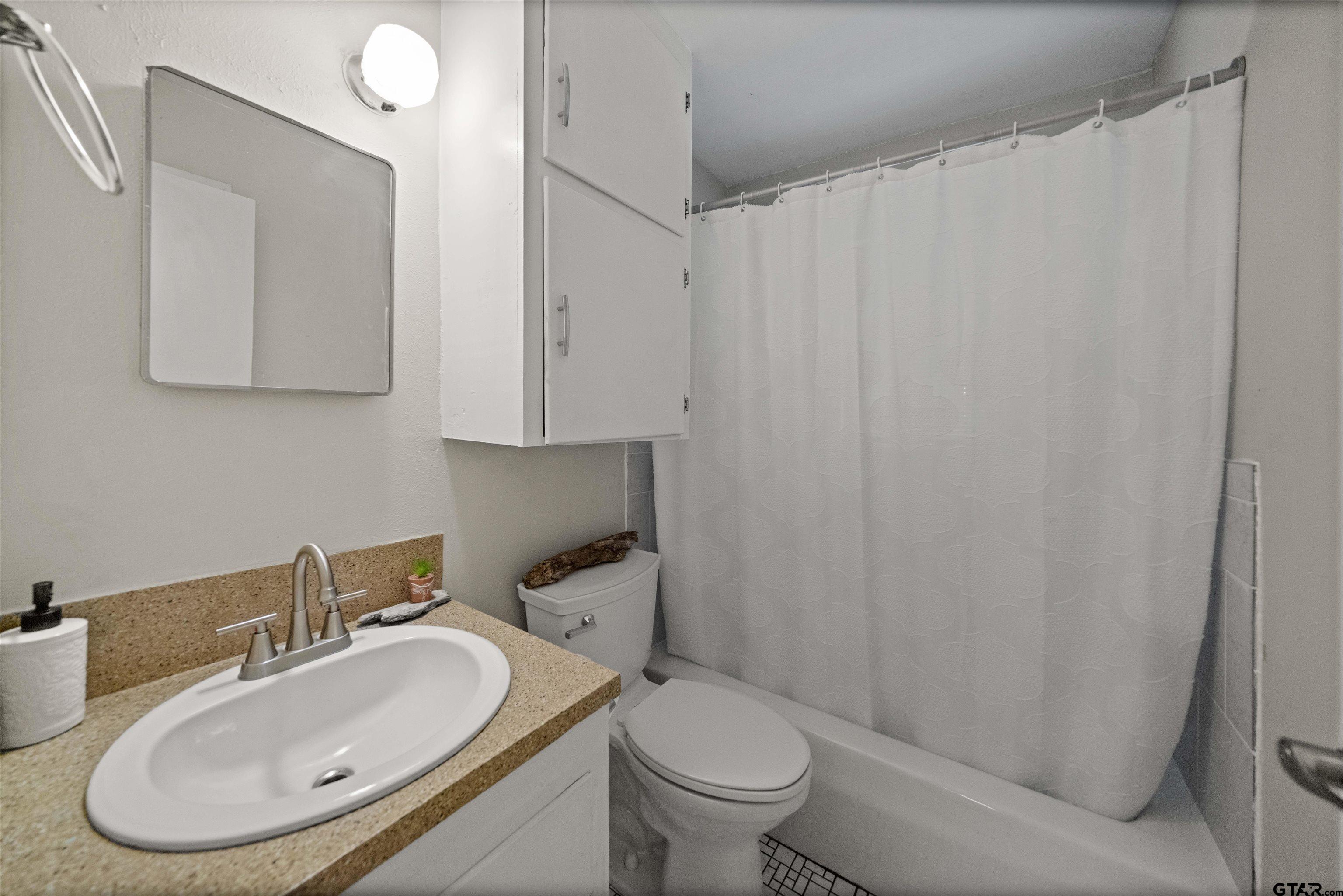 110 Utah Street Van, TX 75790 - Photo 12 of 48 a bathroom with a sink toilet and a mirror