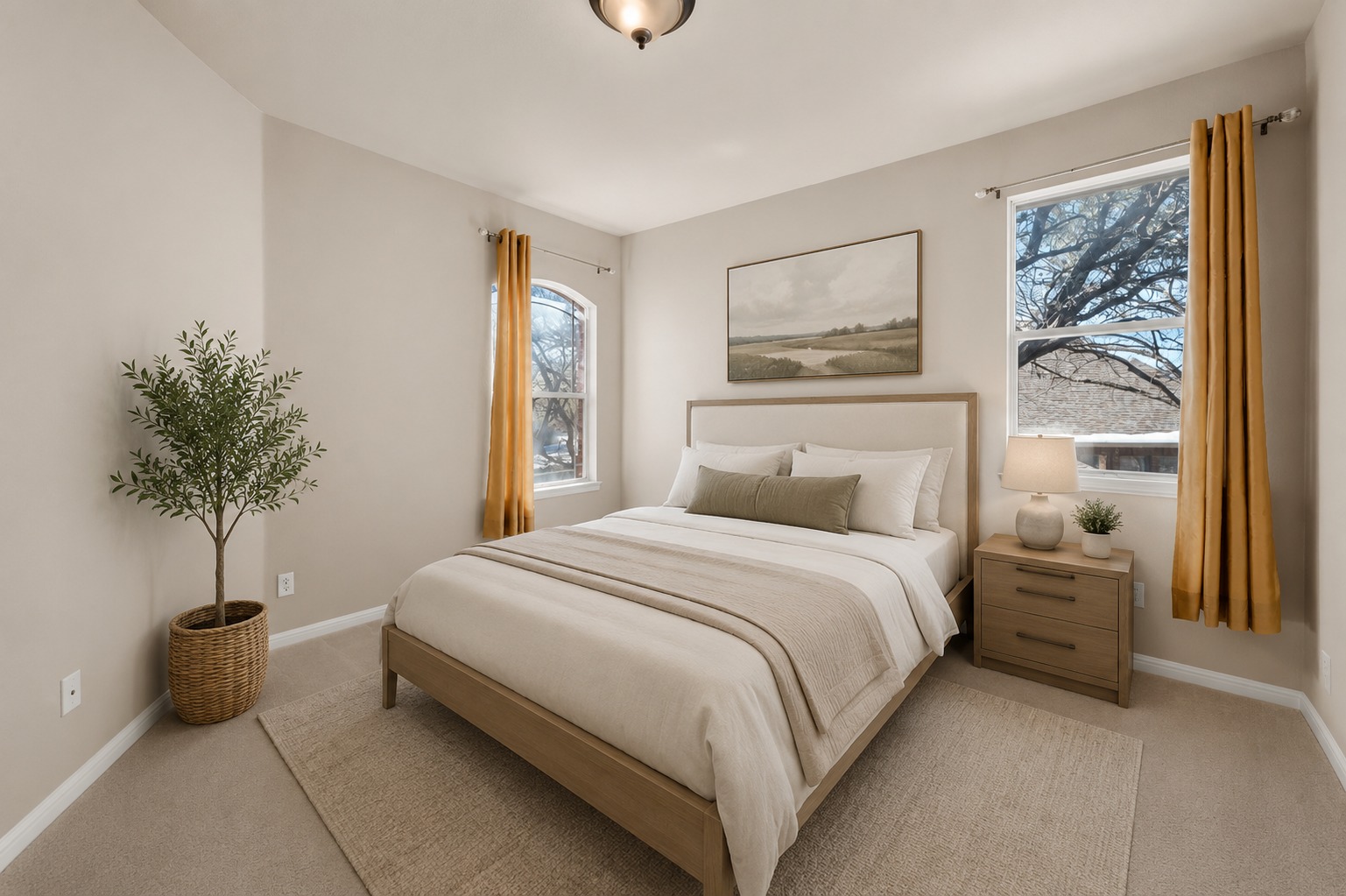 3903 Remington Road Cedar Park, TX 78613 - Photo 19 of 29 Two well-placed windows naturally illuminate this serene bedroom retreat, perfect for unwinding.
