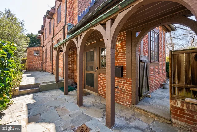 a view of front door