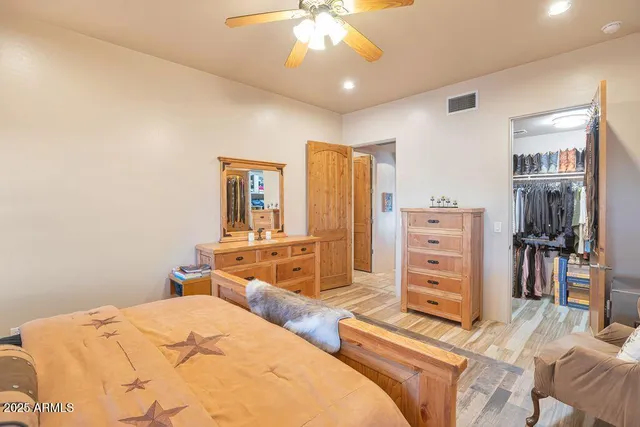 a view of a walk in closet