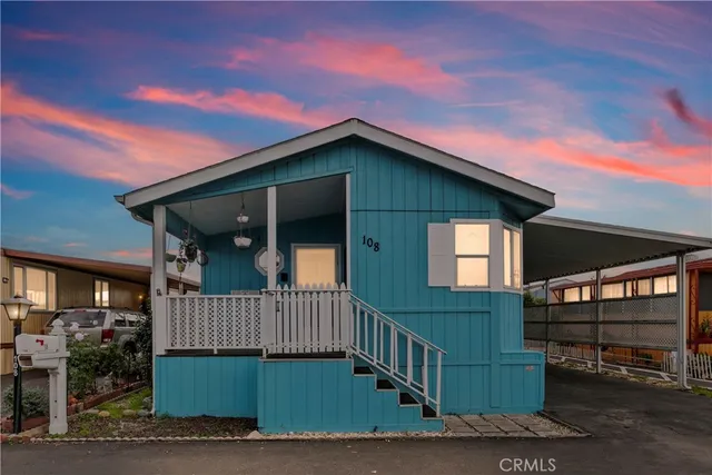 front view of a house with a porch