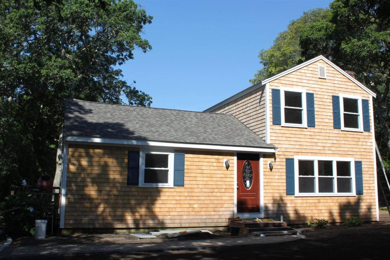 a front view of a house