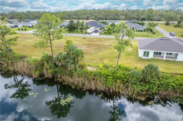 a view of lake with houses