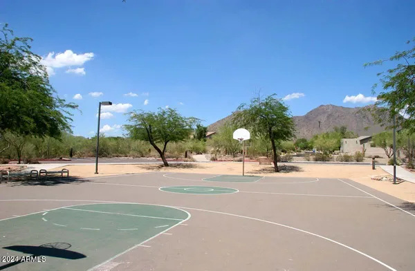 a view of a street with a building
